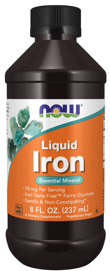 Liquid Iron 18 mg järn per dos framsida