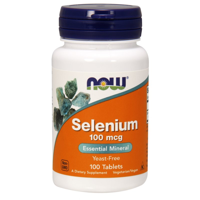 Selenium 100 mcg – framsida av förpackning