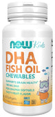 NOW Foods DHA Kids Fish Oil Gummies framsida