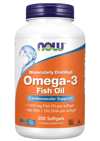 Omega-3 Fiskolja – Molekylärt Destillerad framsida