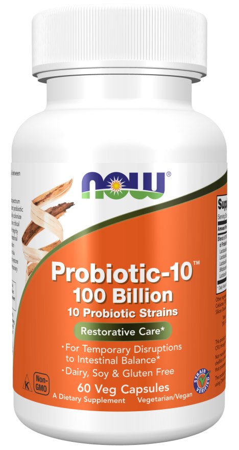 NOW Foods Probiotic-10 framsida