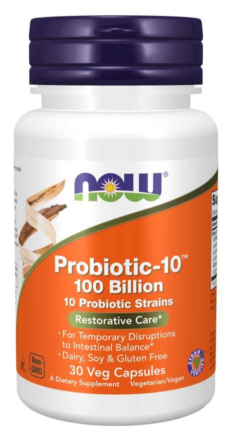 Probiotic-10 baksida med näringsinformation