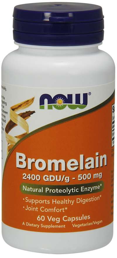 Bromelain – 500mg framsida förpackning