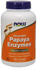 Now Foods - Papaya Enzyme, Gummies - 360 Lozenges