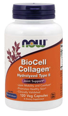 NOW Foods - Biocell Kollageeni Hydrolysoitu Tyyppi II - 120 Vcaps
