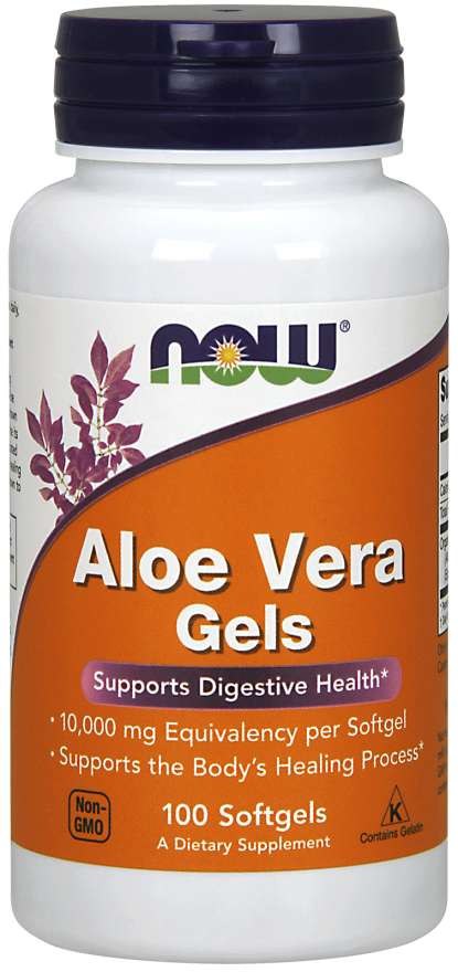 Aloe Vera 10,000 – 100 mjuka kapslar framsida