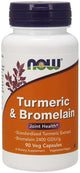NOW Foods - Gurkemeje & Bromelain - 90 Vcaps