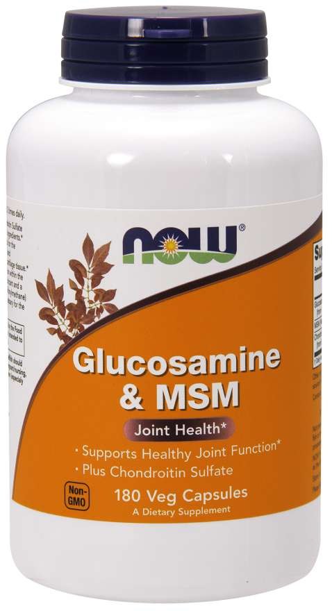 Now Foods Glucosamine & MSM framsida