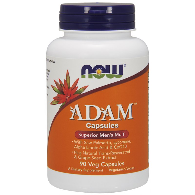 NOW Foods - Adam Multivitamin Til Mænd - 60 Tabletter