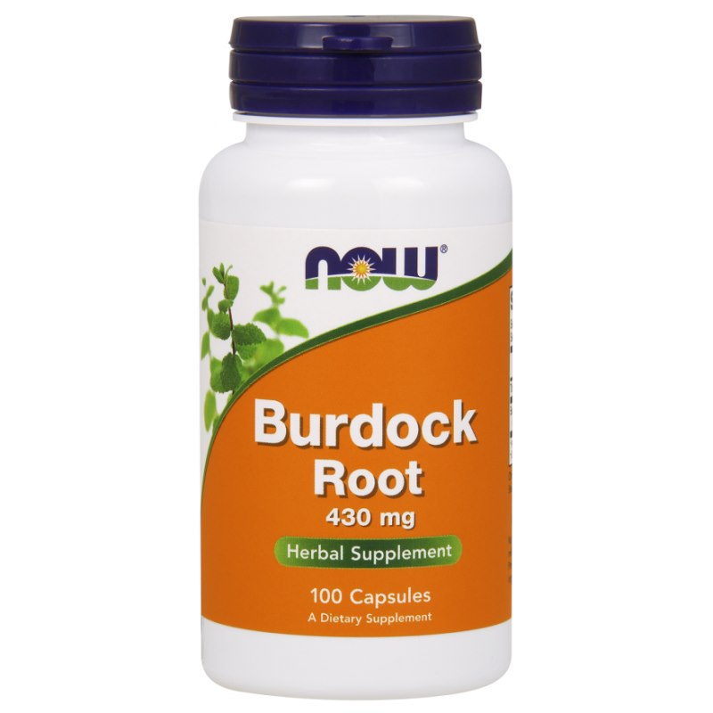 Burdock Root 430 mg framsida på förpackning