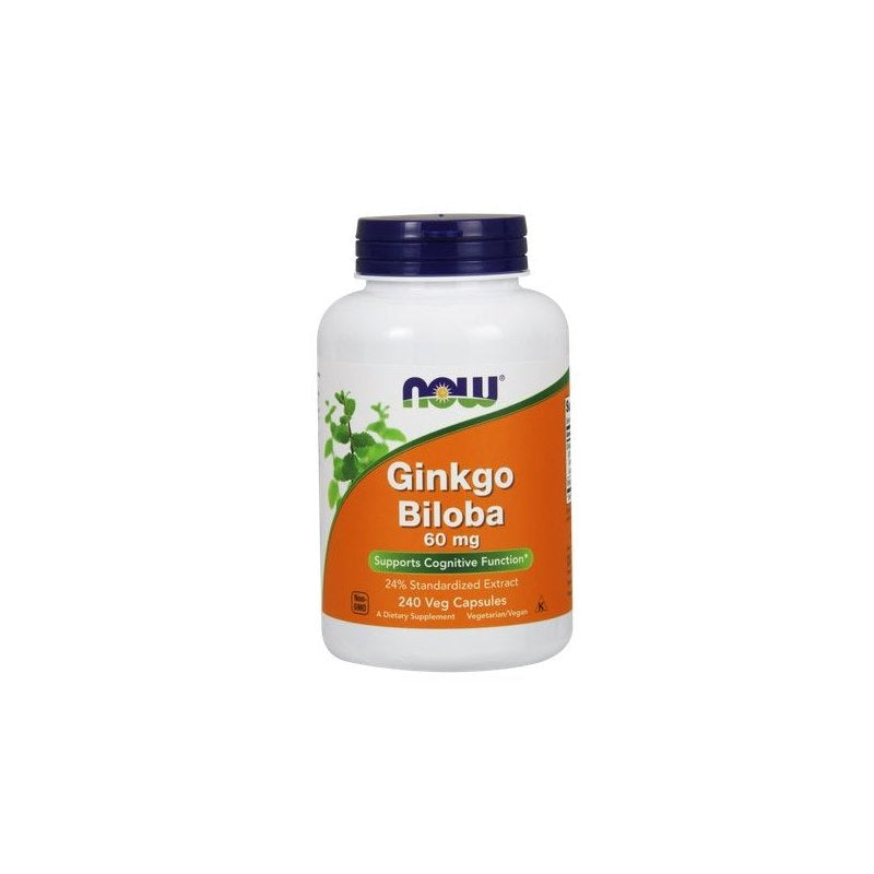 Now Foods Ginkgo Biloba etikett detalj