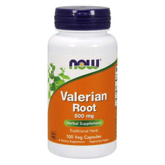 NOW Foods Valerian Root 500mg baksida