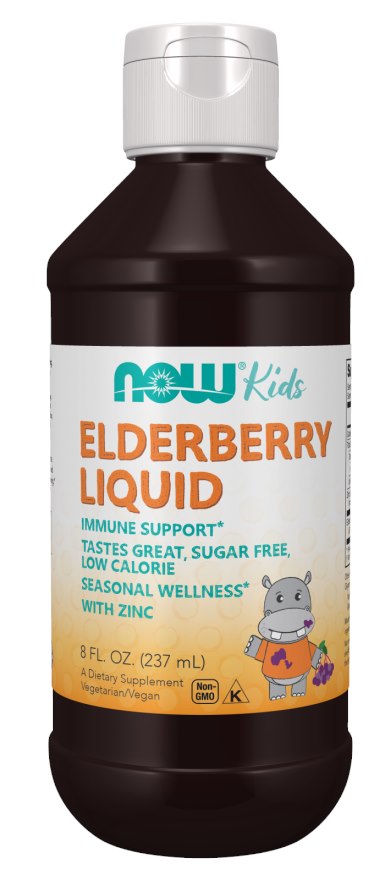 Now Foods - Elderberry Liquid For Kids - 237ml