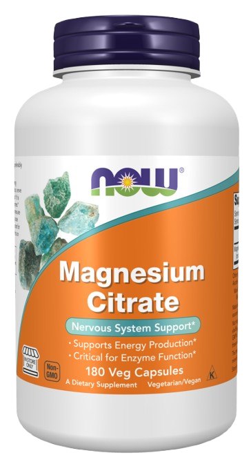 NOW Foods Magnesium Citrate 133mg framsida