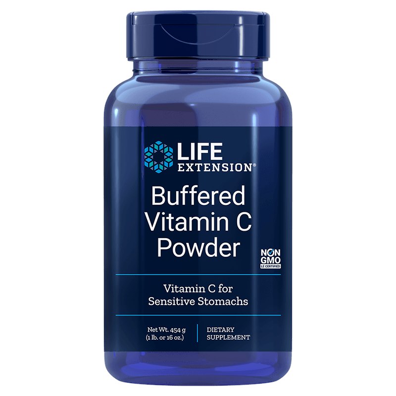 Life Extension Buffered Vitamin C Powder framsida
