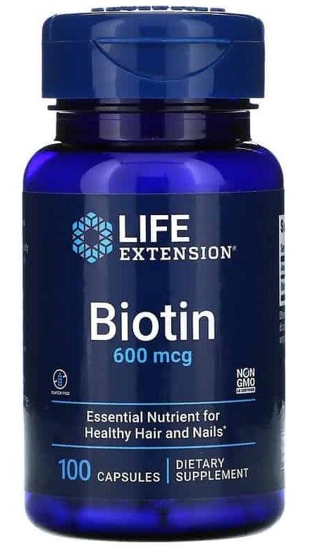 Biotin 600 mcg kapslar närbild