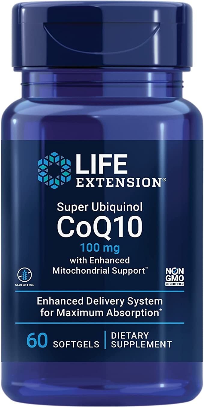 Ubiquinol CoQ10 Mitokondriestöd 100 mg framsida