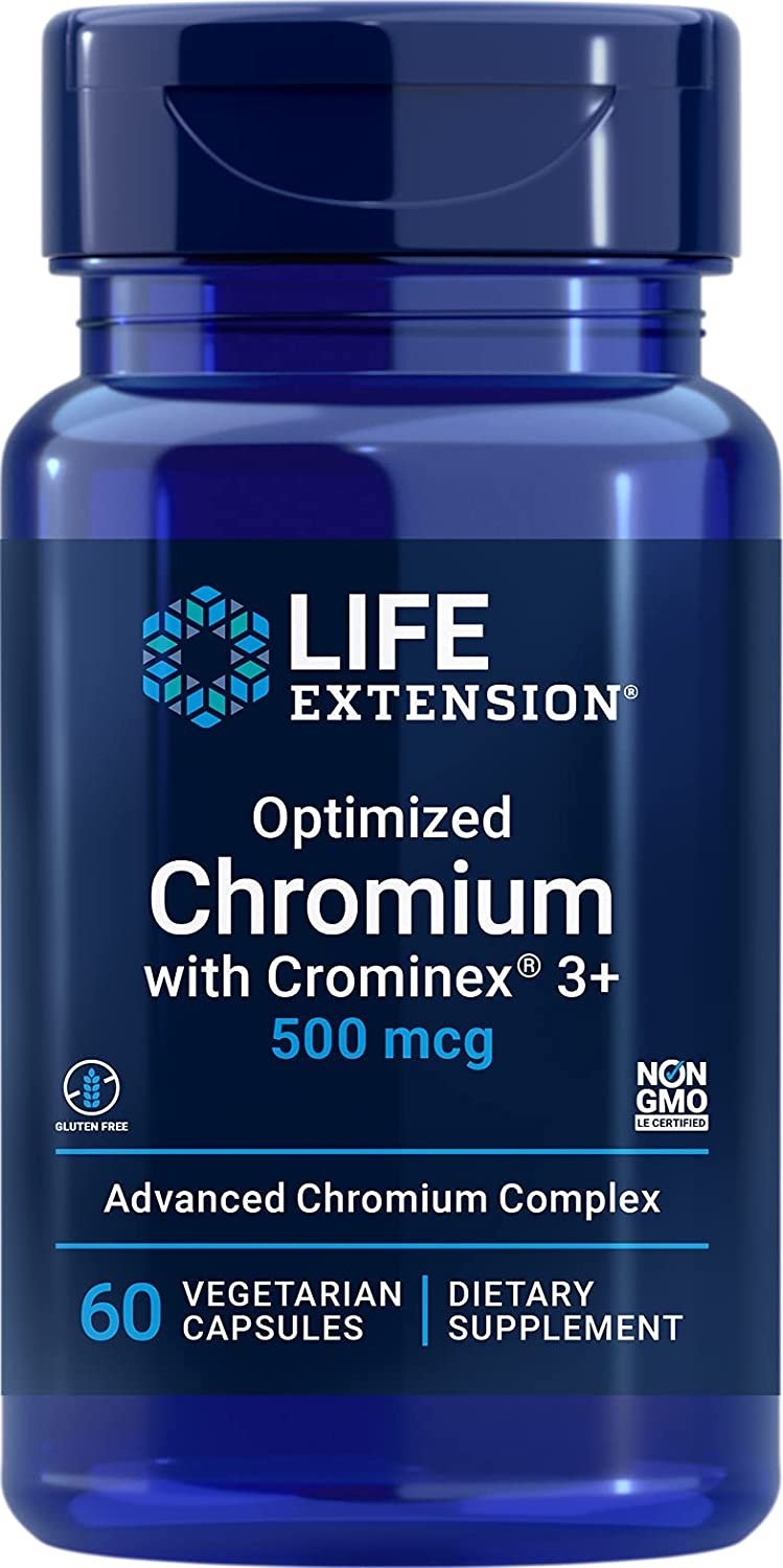 Life Extension - Optimoitu Kromi Crominex 3+:lla - 60 Vcaps