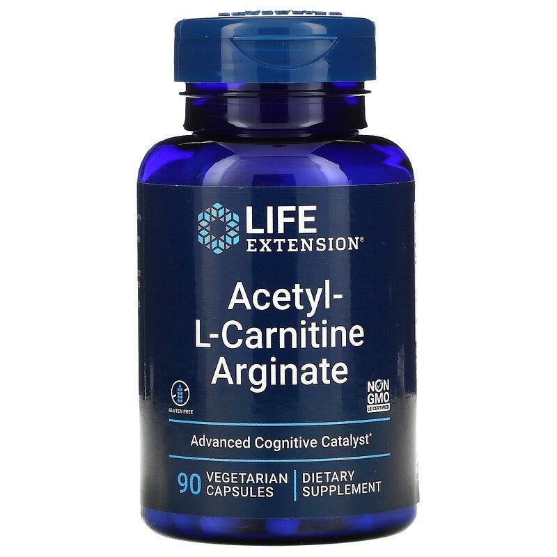 Life Extension - Asetyyli-L-karnitiini arginaatti - 90 Vcaps