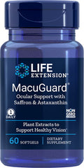 Life Extension - Ocular Support With Saffron & Astaxanthin - 60 Sgels