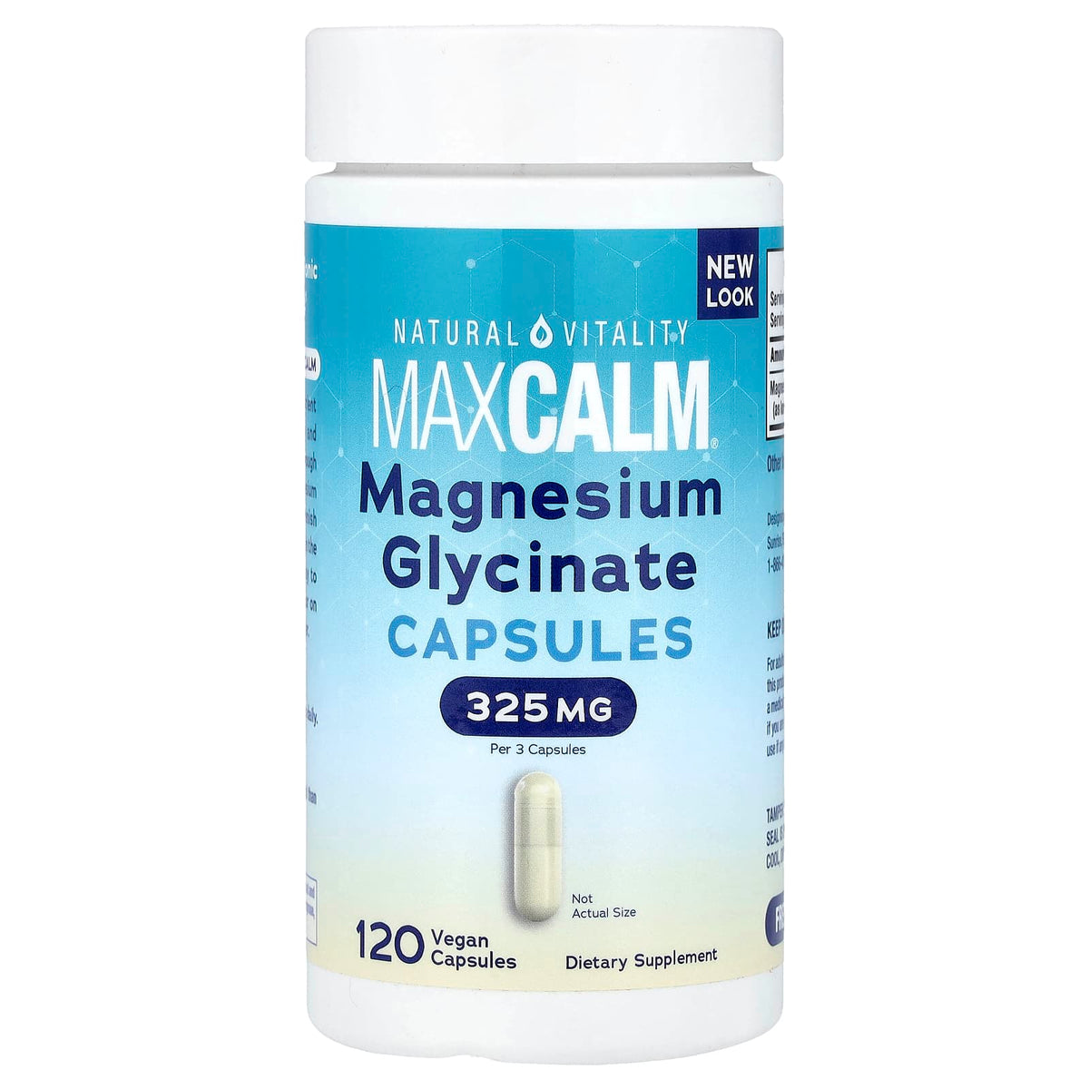 Natural Vitality - Calm Magnesium Glycinate - 120 Caps