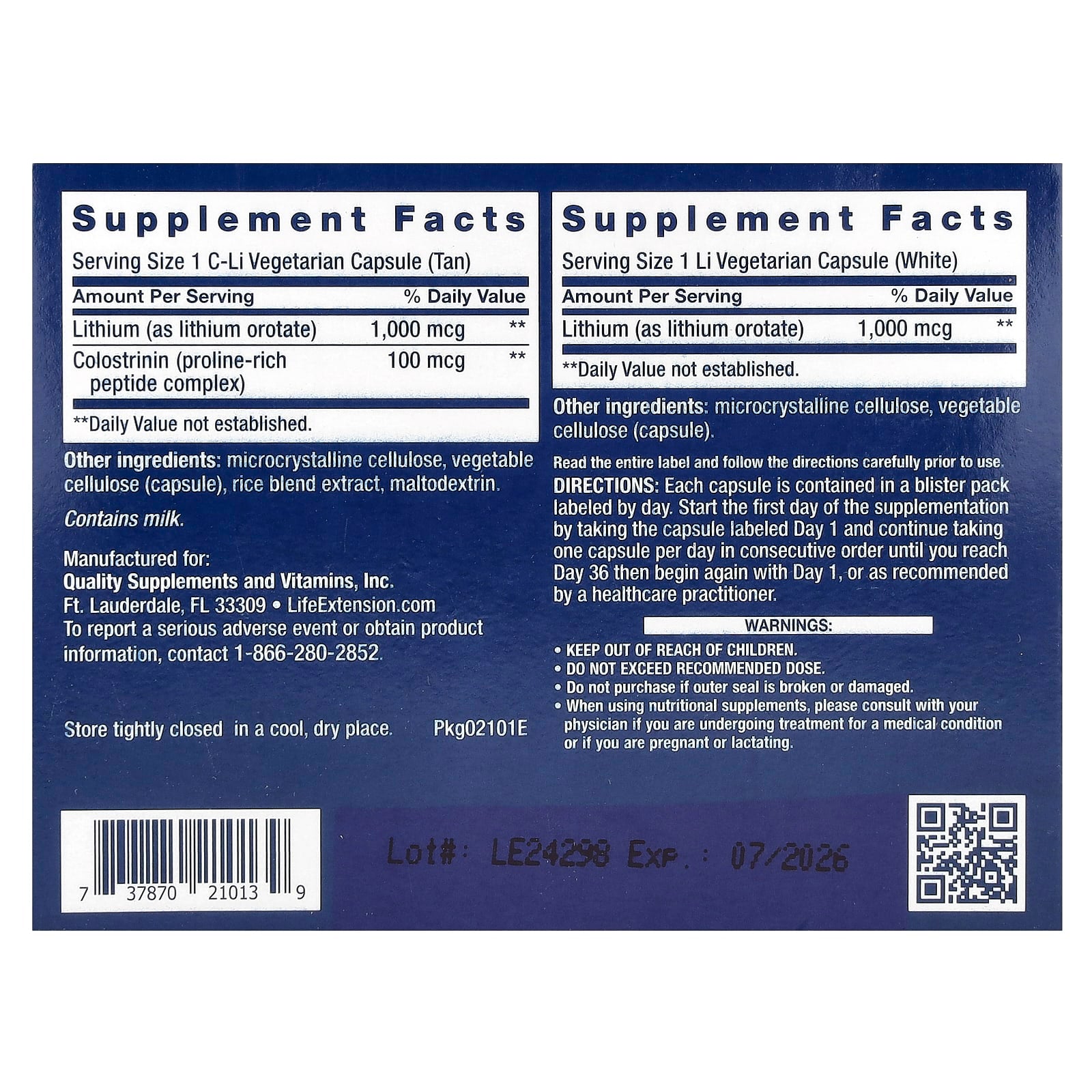 Memory Protect ingredienser och etikett