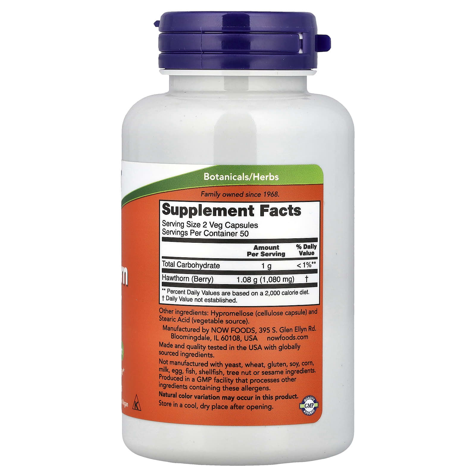 Hagtornsbär 540 mg ingredienser lista