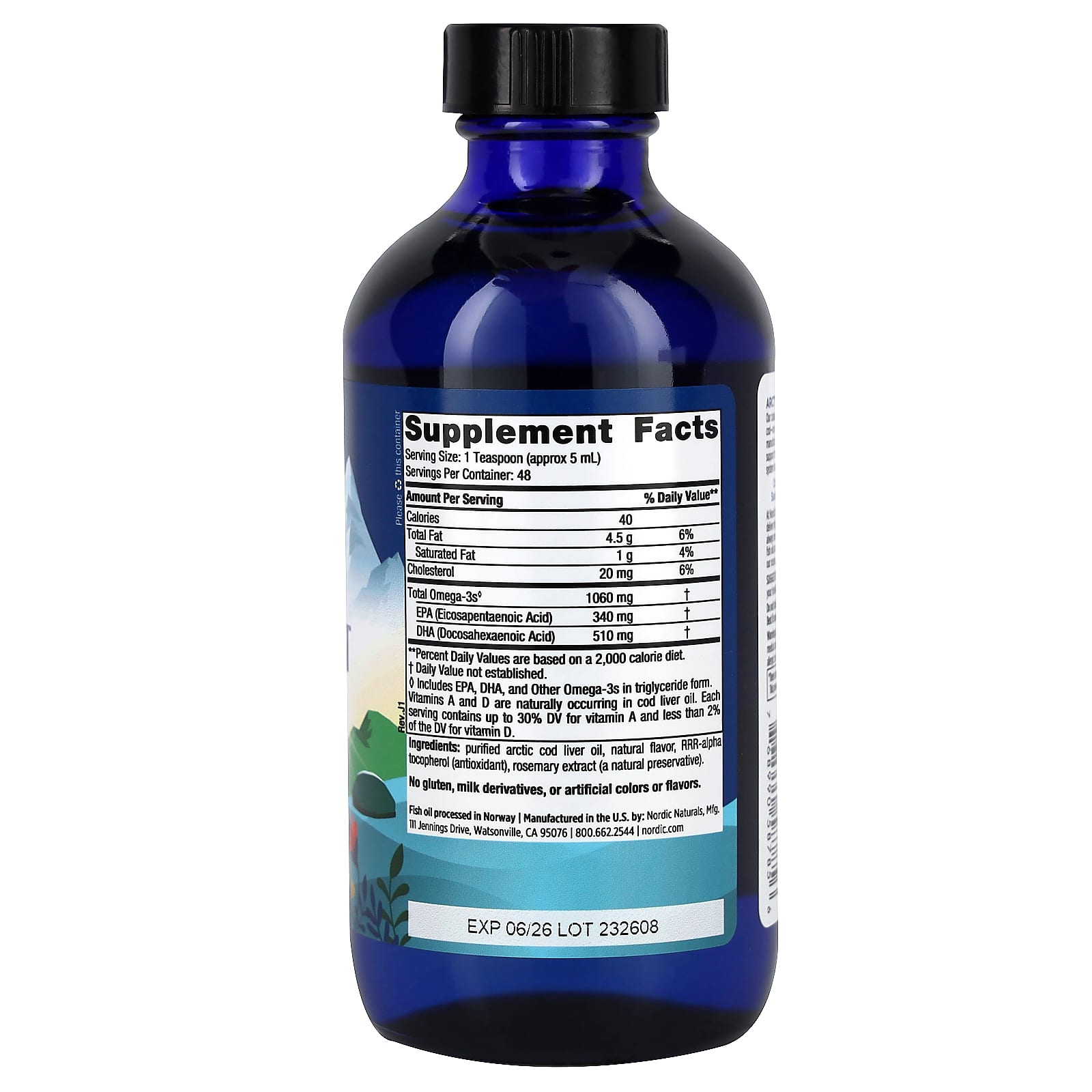Nordic Naturals - Arctic Torskefisk Leverolie