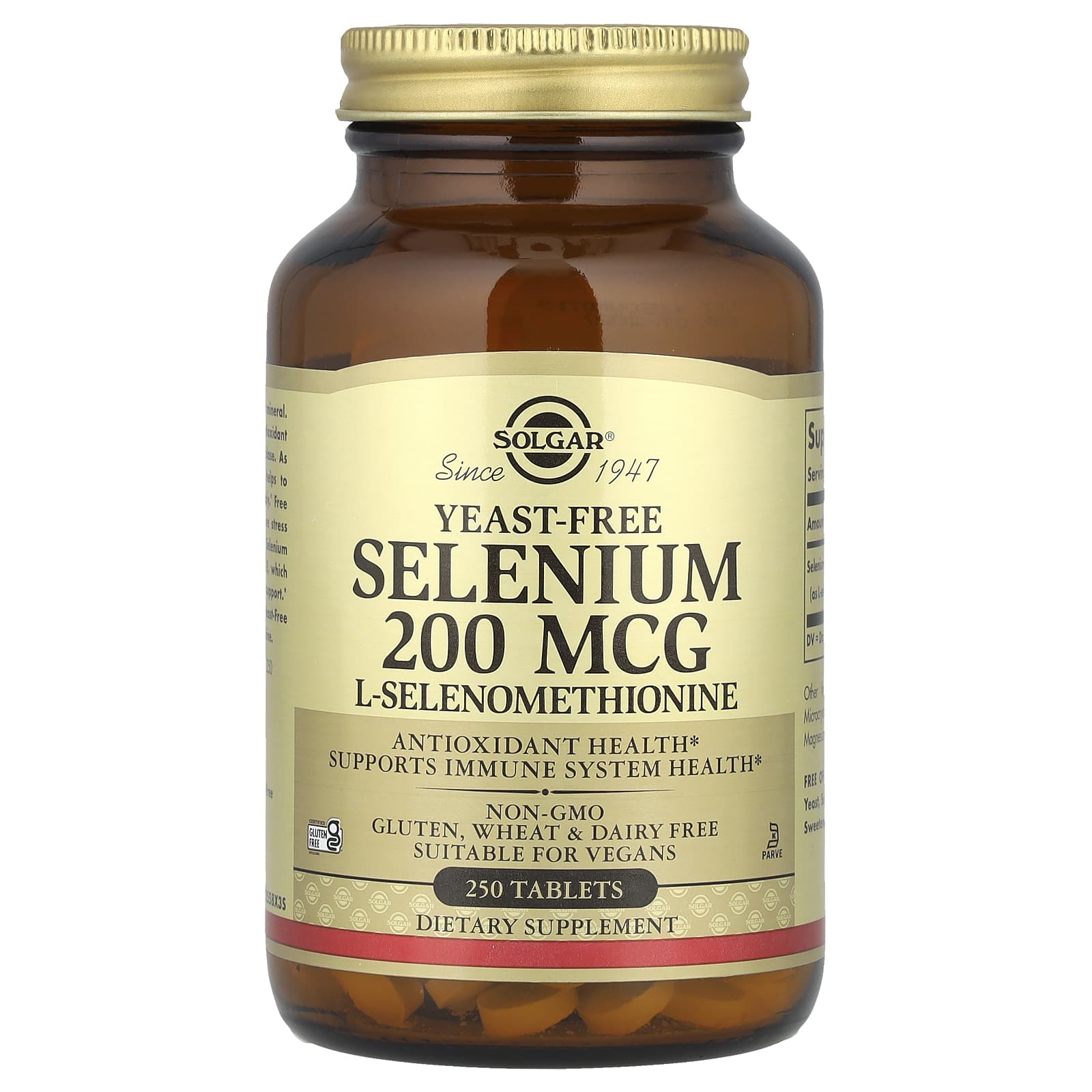 Solgar - Selen Gærfri, 200mcg