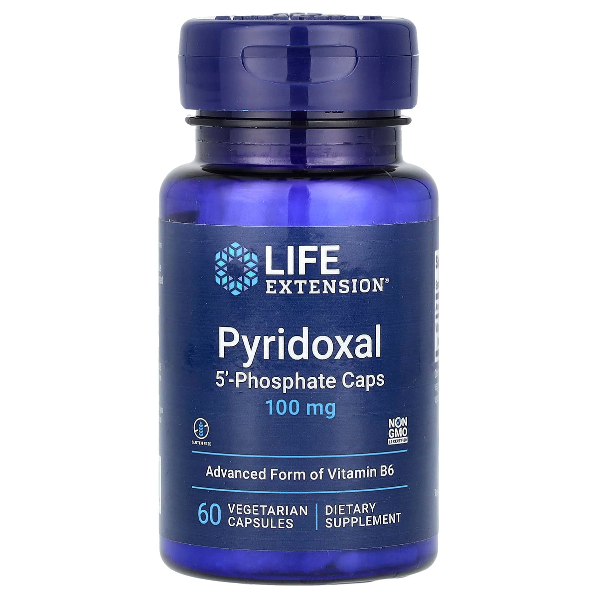 Life Extension Pyridoxal 5'-Phosphate Caps baksida