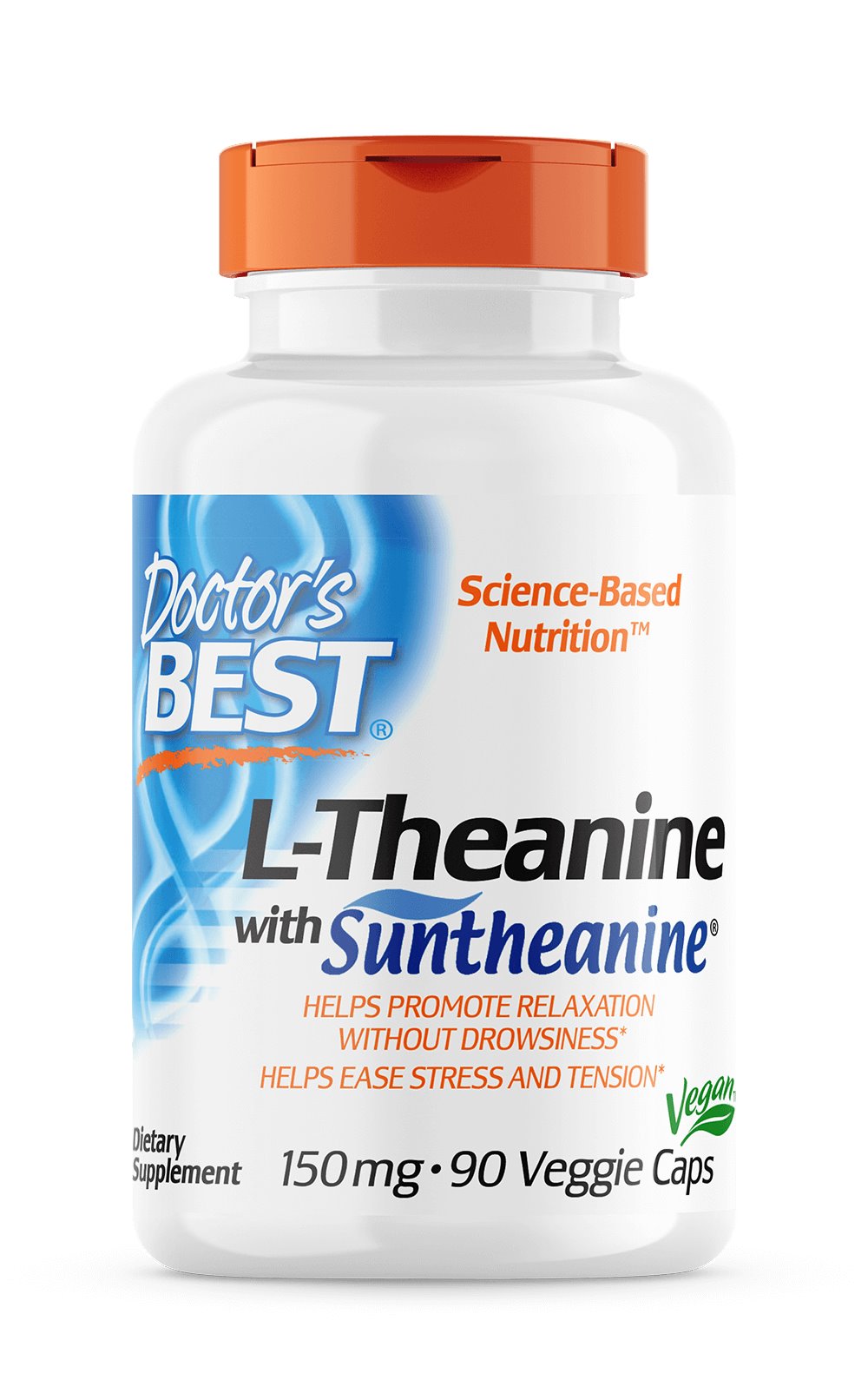 Doctor's Best L-Theanine 90 Veggie Caps framsida