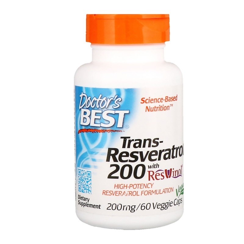 Doctor's Best - Trans-Resveratroli Resvinolilla, 100mg - 60 Vcaps