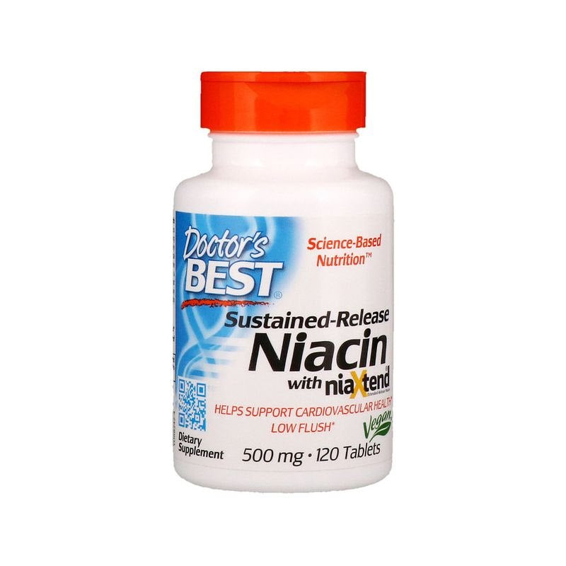 Sustained-Release Niacin 500 mg framsida