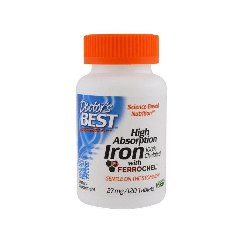 Doctor's Best - High Absorption Iron - 120 Tabs