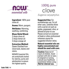 NOW Foods - Essential Oil, Clove Oil - 30ml.