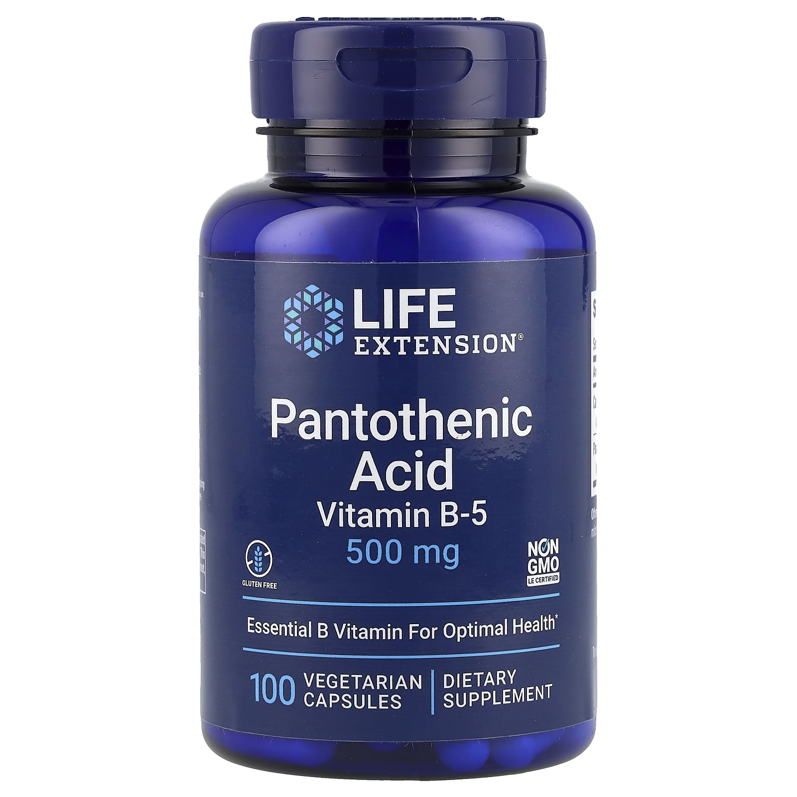 Life Extension - Pantothenic Acid - 100 Vcaps