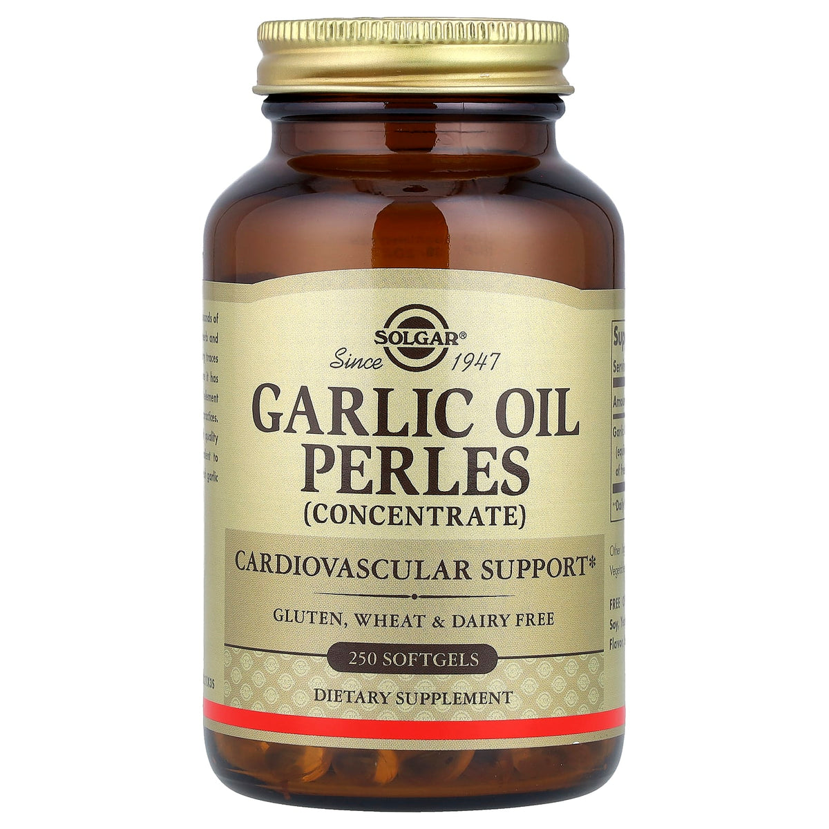 Solgar Garlic Oil Perles näringsfakta