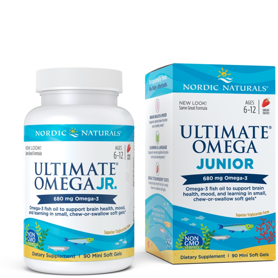Nordic Naturals Ultimate Omega Junior öppen förpackning