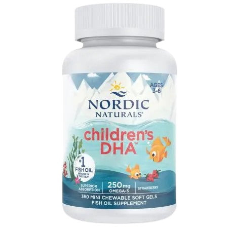 Nordic Naturals - Children'S DHA, 250mg Omega-3 Strawberry - 360 Mini Sgels