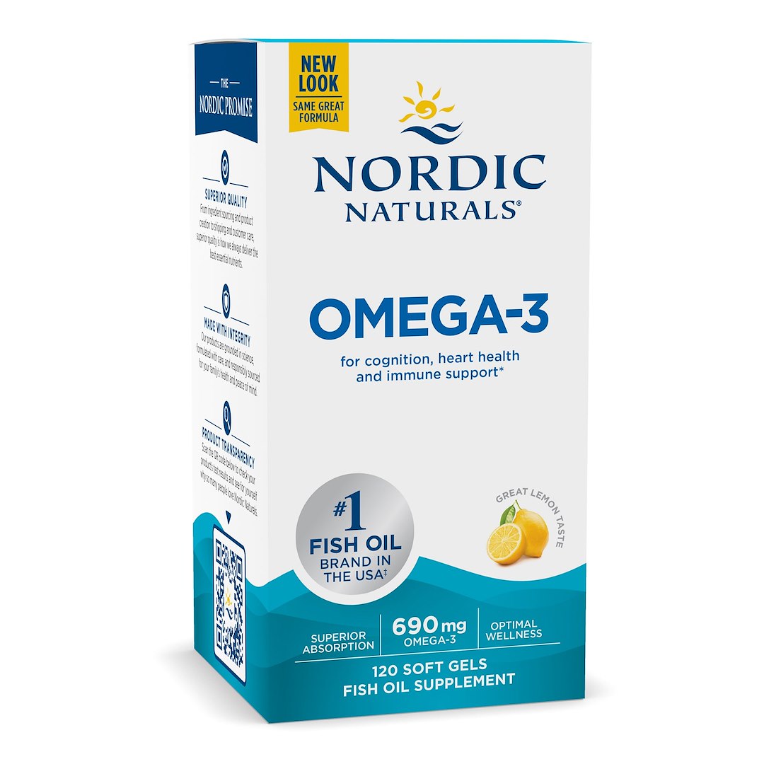 Nordic Naturals - Omega-3, 690mg - 120 Sgels - Lemon