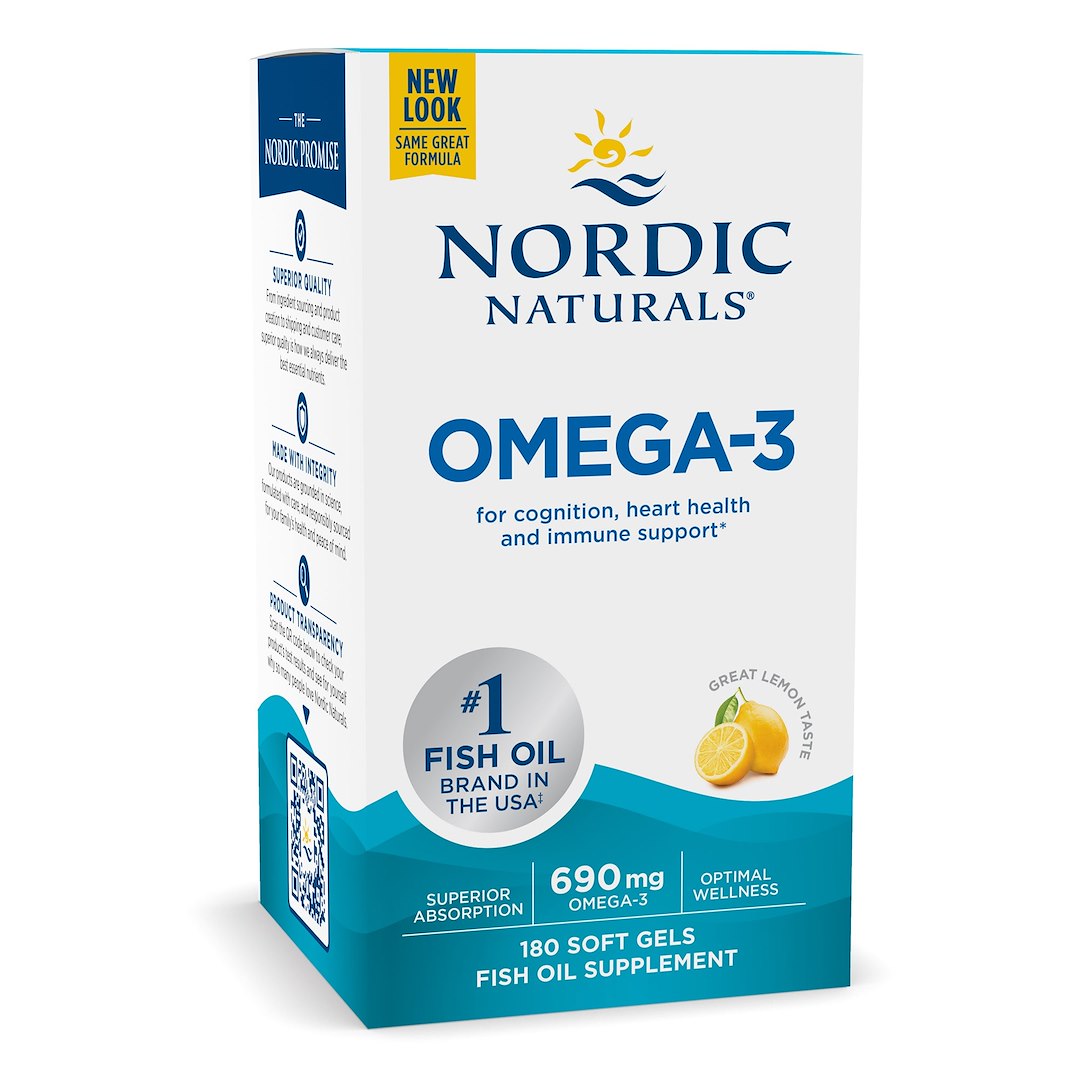Omega-3 690 mg per dos lagringsinstruktioner etikettdetalj