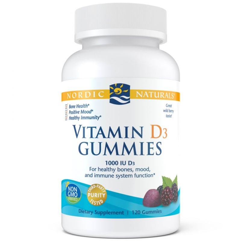 Vitamin D3-gummituggor öppen förpackning