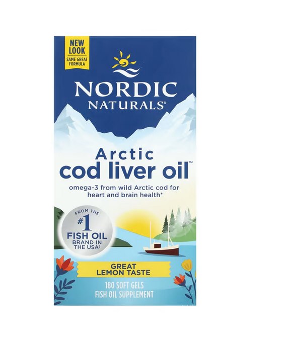 Arctic Cod Liver Oil förpackning och innehål