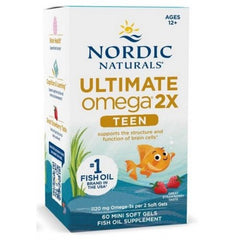 Nordic Naturals Omega-3 Jordgubb framsida