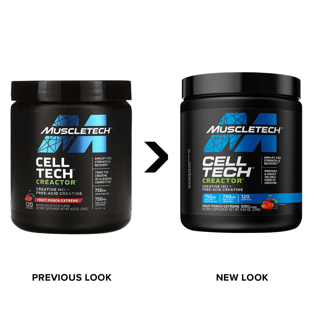 MuscleTech Cell-Tech Creactor ingredienser & etikett