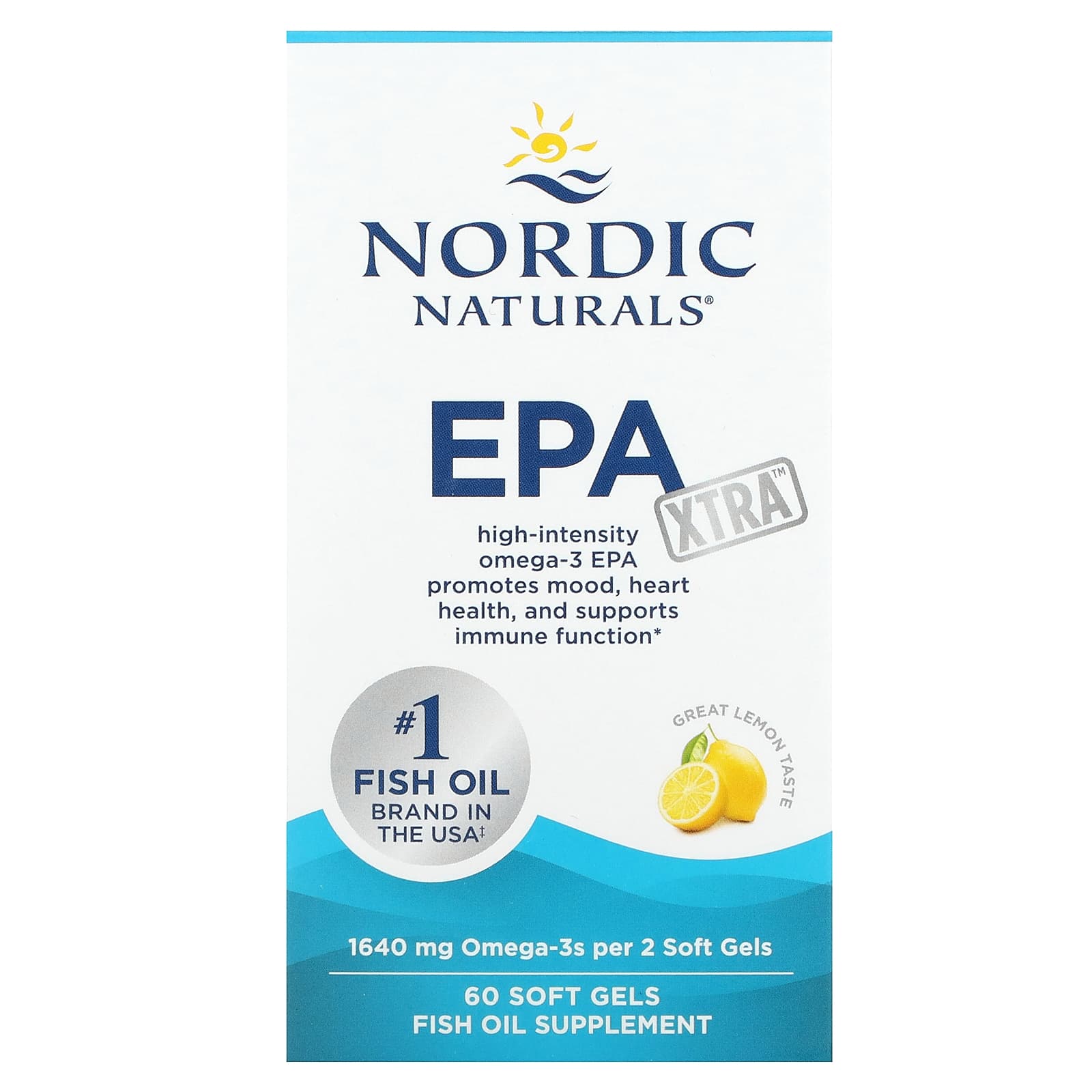 Nordic Naturals Fiskolja Citron baksida