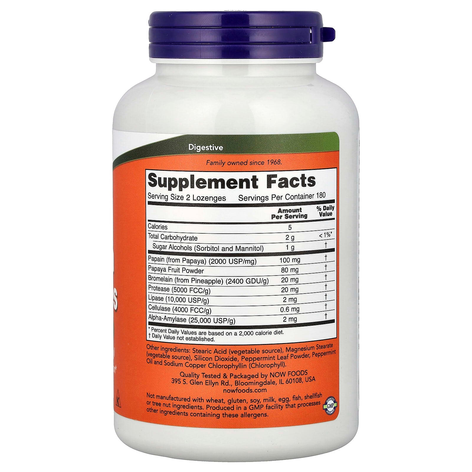 NOW Foods - Papaya Enzyme - Digestive Support