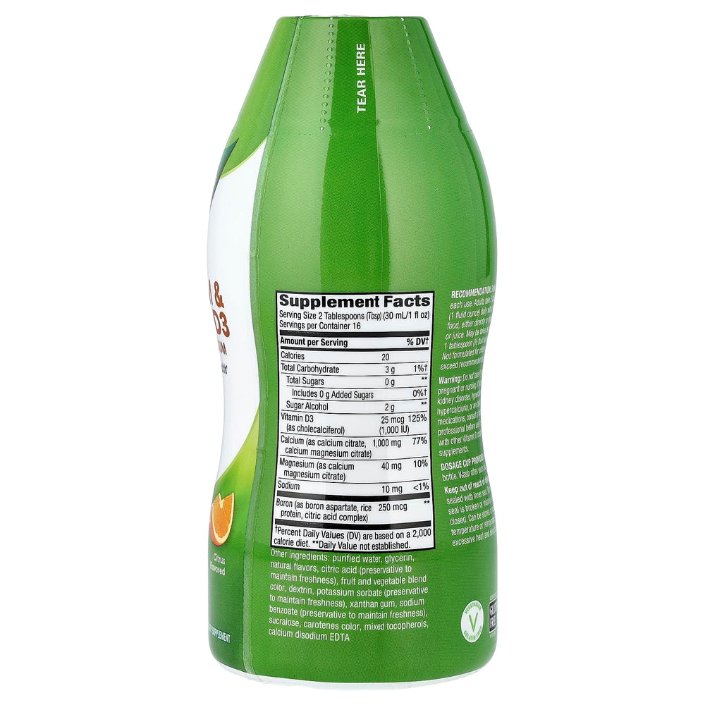 Nature's Way Calcium & Vitamin D3 flaska detalj