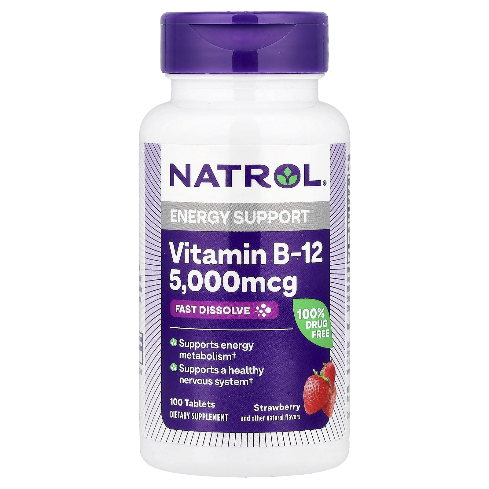 Vitamin B-12 5000 mcg baksida näringsfakta