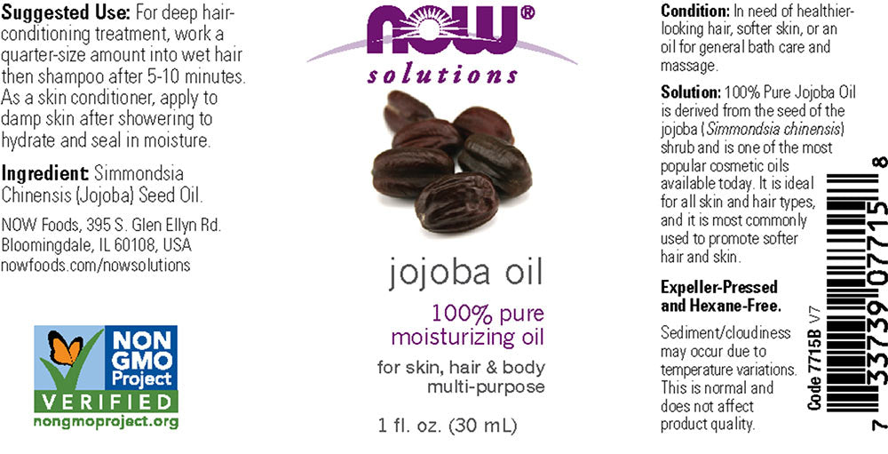 Now Foods - Jojoba Oil - 30ml